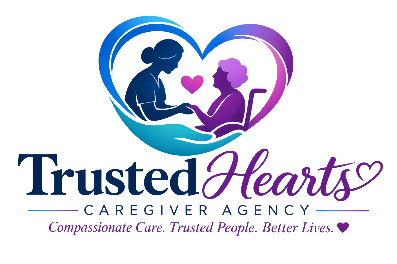 Trusted Hearts Caregiver Agency logo